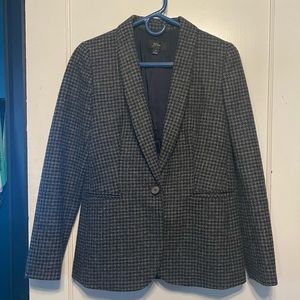 J. Crew Wool houndstooth blazer suit coat
